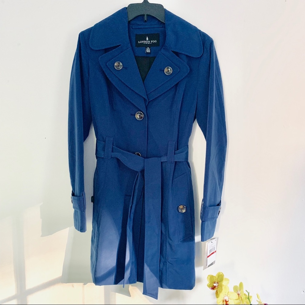 London Fog Trench Coat with Hood